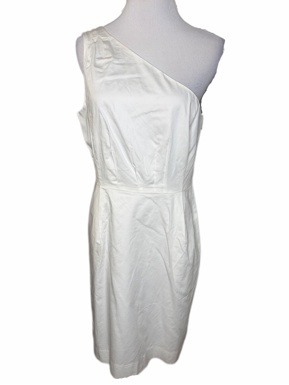 J. Crew Factory One Shoulder Cotton Dress with Pockets